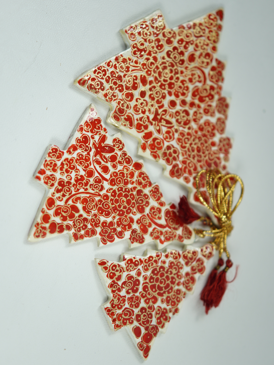Trees - Handcrafted Paper Mache Christmas Ornaments & Festive Décor - KaarKash